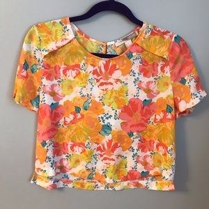 Forever 21 Short Sleeved Crop Top
